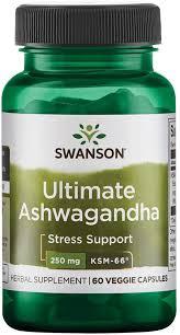 Ашвагандха, Swanson ultimate ashwagandha 250 mg 60 capsules