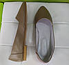 STTOPA Розміри 41-44. Балетки великих розмірів із натуральної шкіри. 158-4144 Бежеві, фото 6