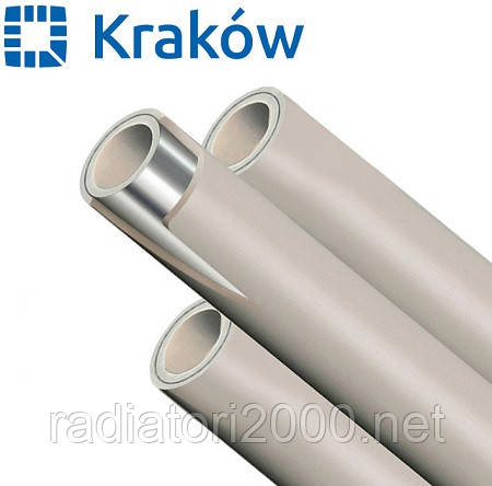 Труба поліпропіленова для опалення композит алюміній 25 KRAKOW (Польща) Армована пакова труба