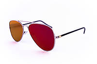 Сонцезахисні дзеркальні окуляри унісекс Авіатор - Сталеві - 2206