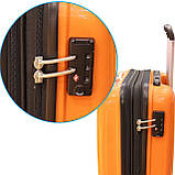 Пластикова валіза середнього розміру  Airtex Jupiter 241, 75 л оранжева, фото 4