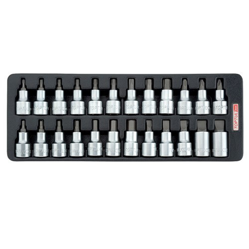 Набір біт впресованных в головку 1/2" 24ед. (в ложементі) TOPTUL GAAT2402, фото 1