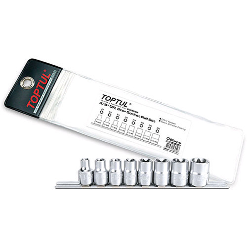 Набір голівок TORX на планку TOPTUL 3/8" E8-E20 8ед. GAAG0802