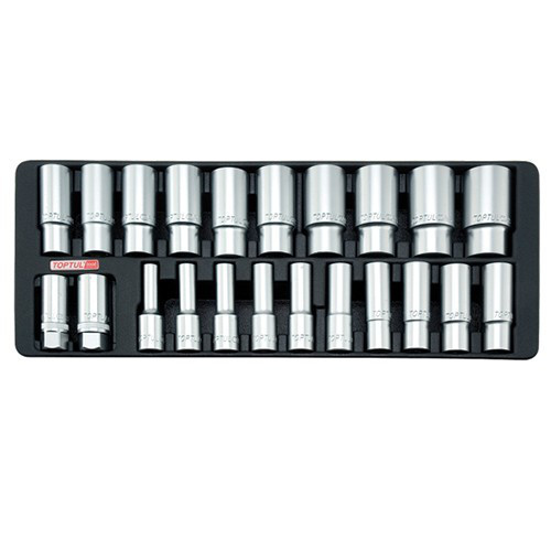 Набір голівок довгих 1/2" 8-32м 22ед. TOPTUL GAAT2222