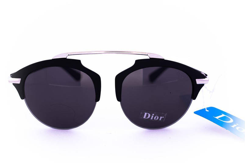 Модні сонцезахисні окуляри Dior Clubmaster - Чорні - 8013, фото 3
