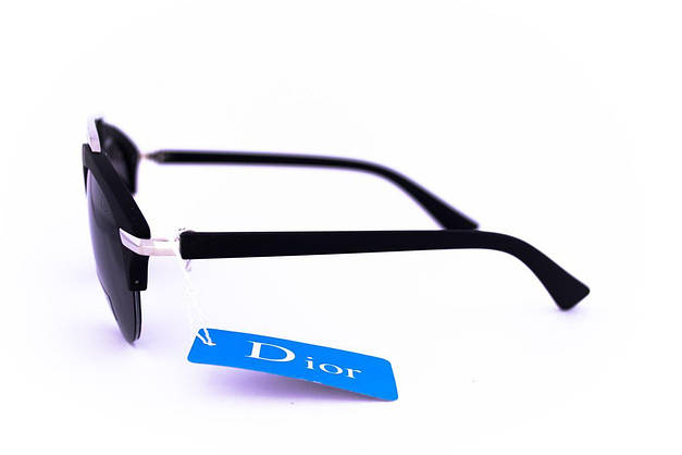 Модні сонцезахисні окуляри Dior Clubmaster - Чорні - 8013, фото 4