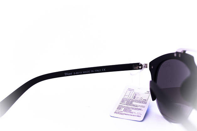 Модні сонцезахисні окуляри Dior Clubmaster - Чорні - 8013, фото 5
