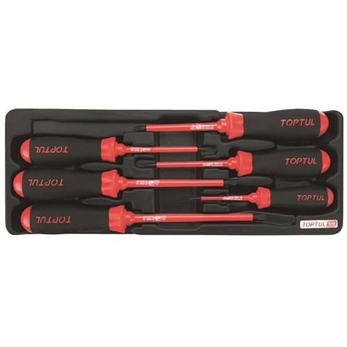 Набір діелектричних викруток (1000V) 6ед. в ложементі TOPTUL GAAT0603, фото 1