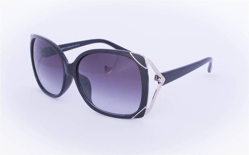 Жіночі якісні сонцезахисні окуляри UV400 - Чорні - 9112, фото 1