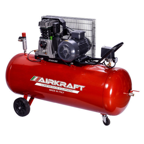 Поршневий компресор з ременем 200л, 510л/мін, 380В, 3кВт AIRKRAFT AK200-510-380, фото 1