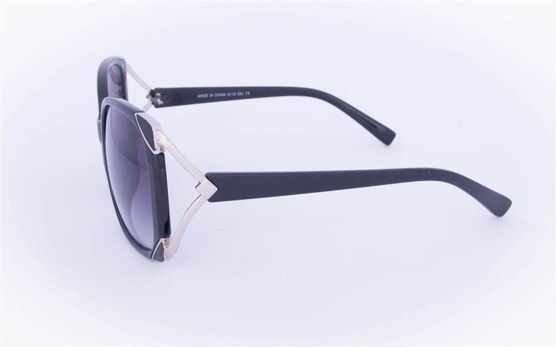 Жіночі якісні сонцезахисні окуляри UV400 - Чорні - 9112, фото 3