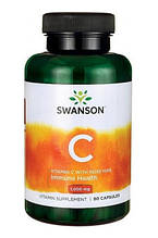 Вітамін С, Swanson vitamin C 500 mg 100 capsules