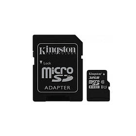 Картка пам'яті Kingston MicroSDHC/MicroSDXC 32 GB Class 10 UHS-I + SD-адаптер (SDC10G2/32GB)