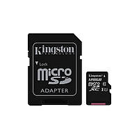 Карта памяти Kingston 128GB microSDXC C10 UHS-I + SD адаптер (SDC10G2/128GB)