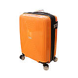 Пластикова валіза середнього розміру  Airtex Jupiter 241, 75 л оранжева, фото 2