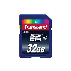 Картка пам'яті Transcend SDHC 32 GB Class 10 (TS32GSDHC10)