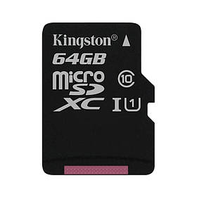 Картка пам'яті Kingston 64 GB microSDXC C10 UHS-I (SDC10G2/64GBSP)