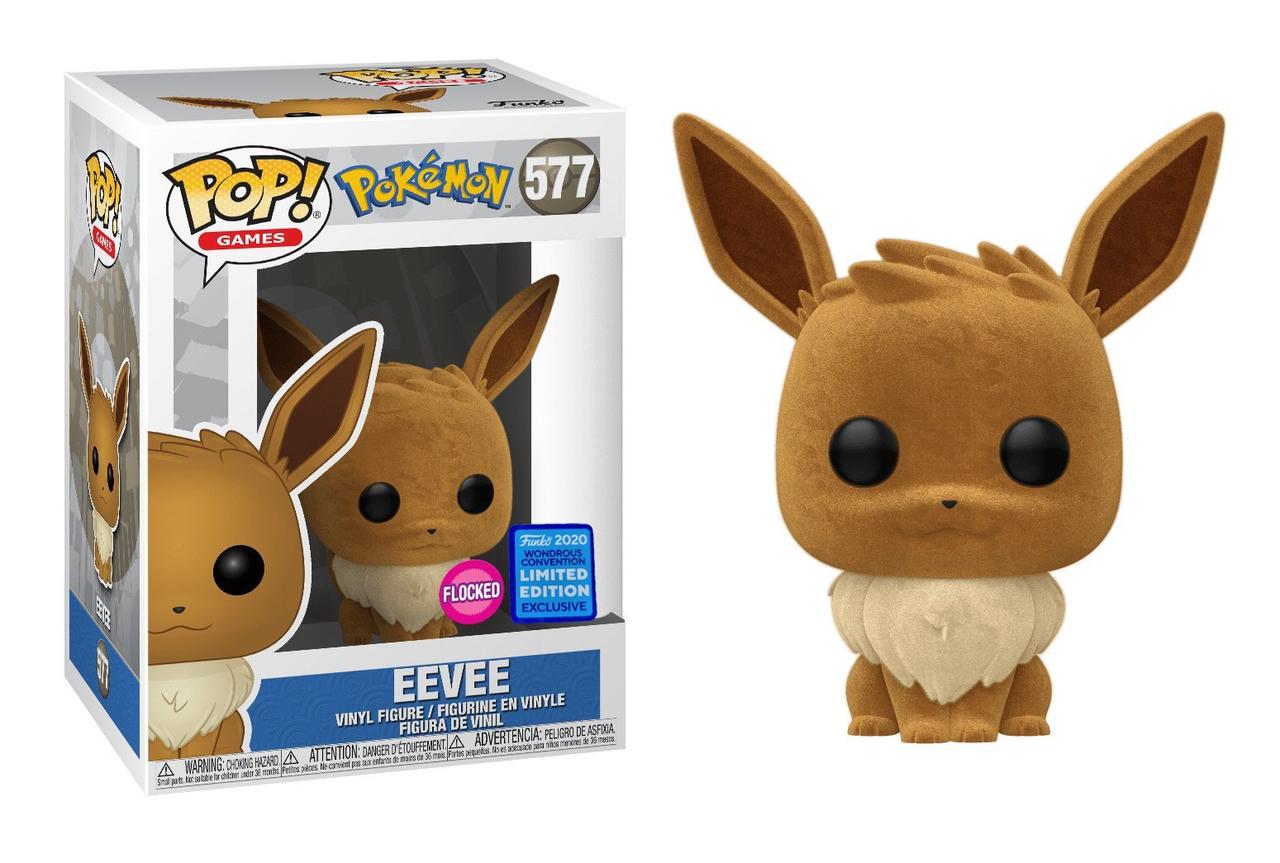 Фігурка Funko Pop Фанко Поп Покемони Іві Pokemon GO Eevee (Flocked) Exclusive 10 см Game P Е 577.605
