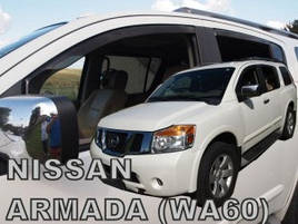 Дефлектори вікон (вітровики) NISSAN ARMADA WA60 5D 2004-2016 (HEKO)