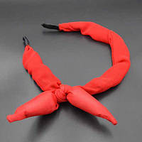 Обруч для волосся метал шифон кольору в асортименті