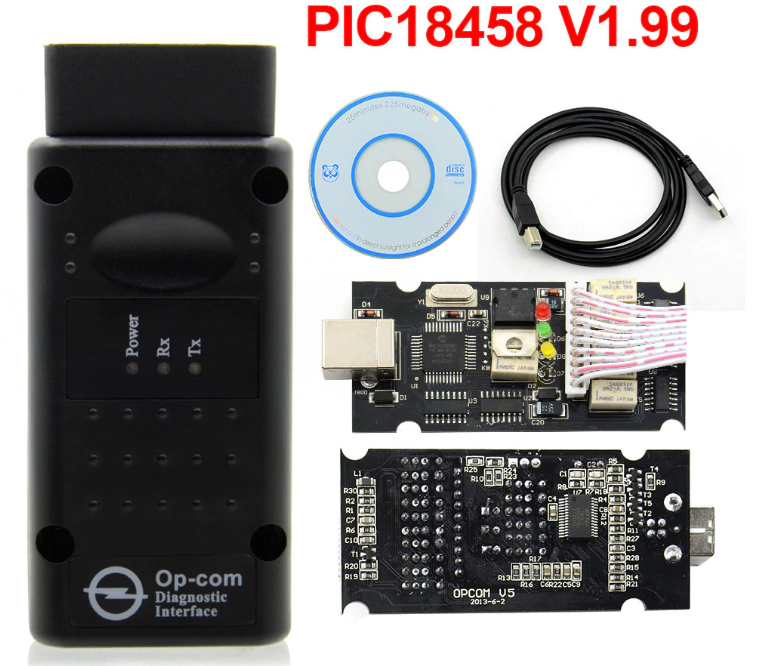 Діагностичний сканер OBD2 OPEL OP-COM v1.99 USB