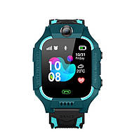 Дитячий смарт годинник-телефон UWatch Q88 2G Зелений, з прослуховуванням і камерою