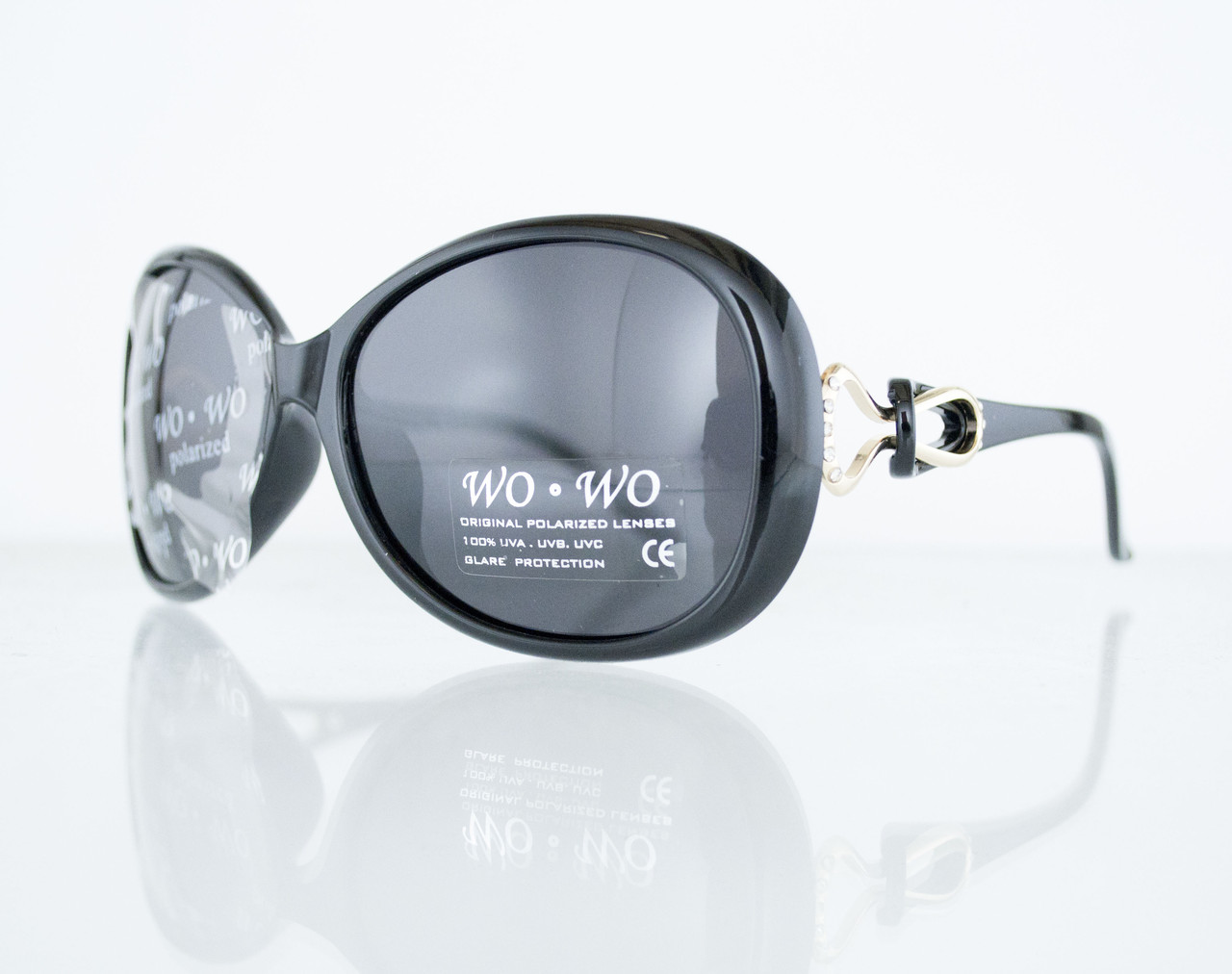 Окуляри жіночі сонцезахисні поляризаційні - Чорні - 062