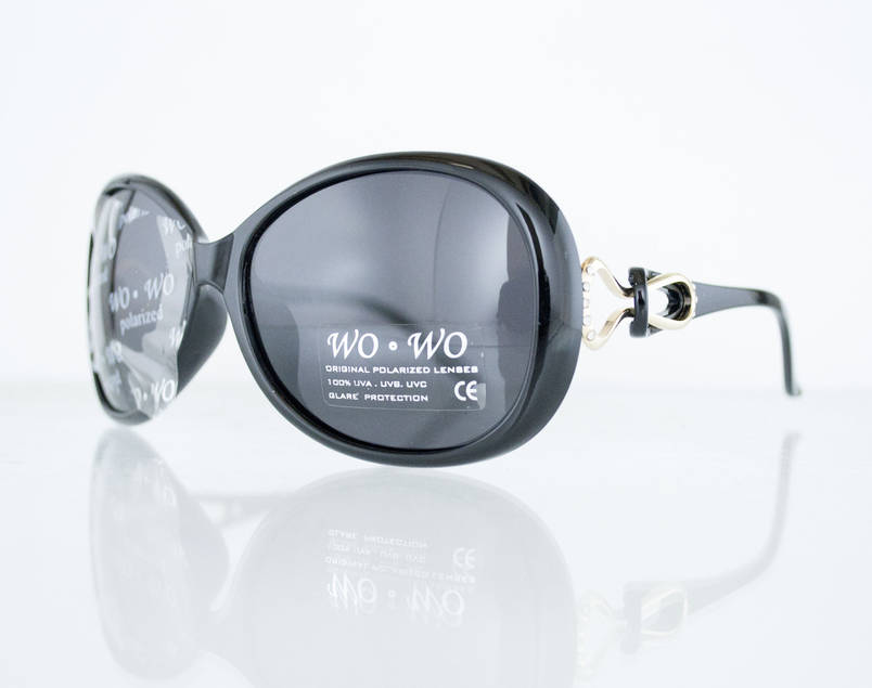 Окуляри жіночі сонцезахисні поляризаційні - Чорні - 062, фото 1