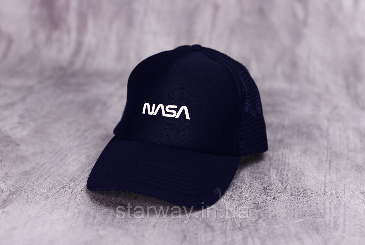 Кепка тракер nasa | наса логотип принт