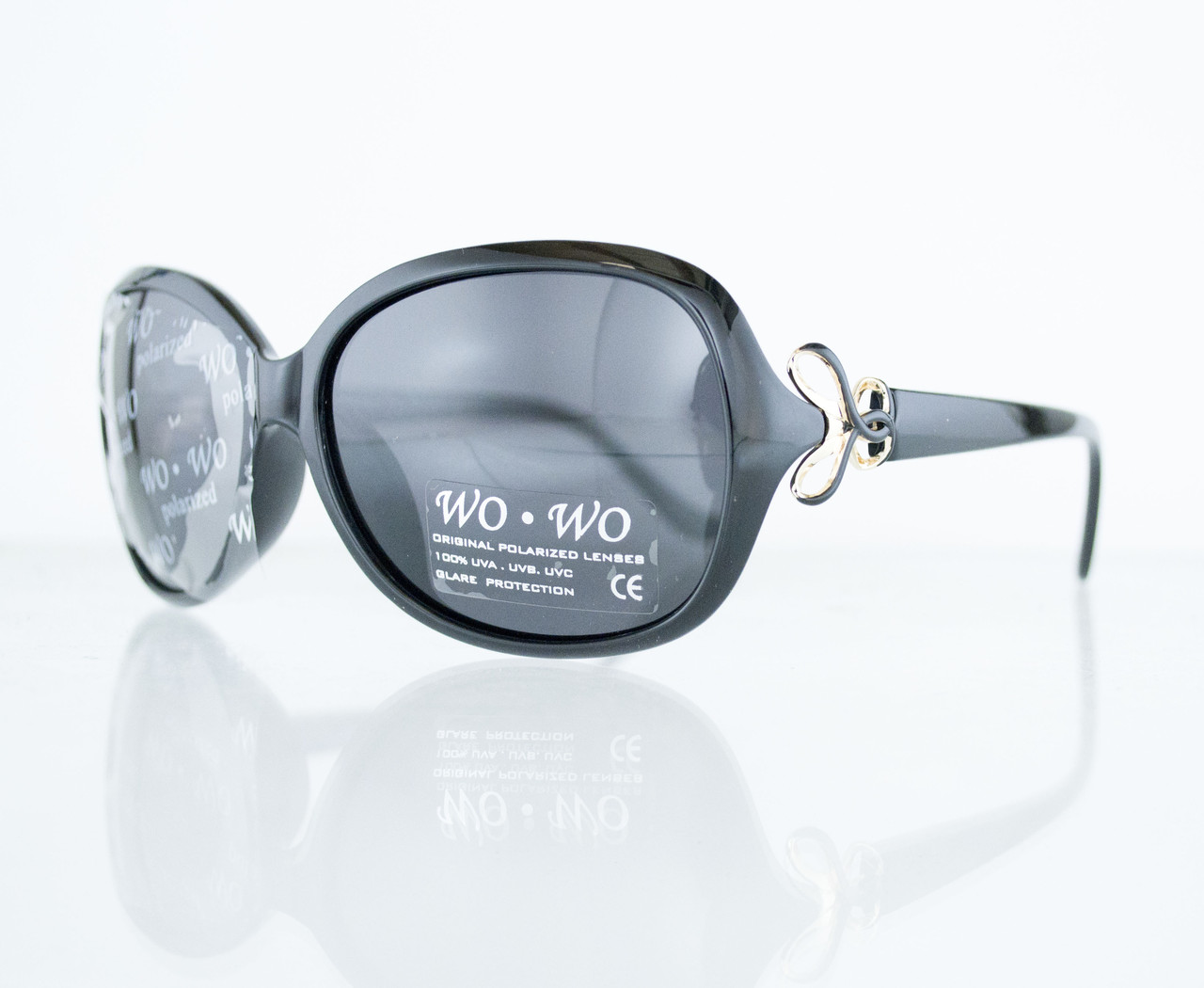 Окуляри жіночі сонцезахисні поляризаційні - Чорні - 068