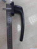 Ручка до розсувної віконної системи ПВХ одностороння (40 мм)  коричнева/біла 8 позицій, фото 3
