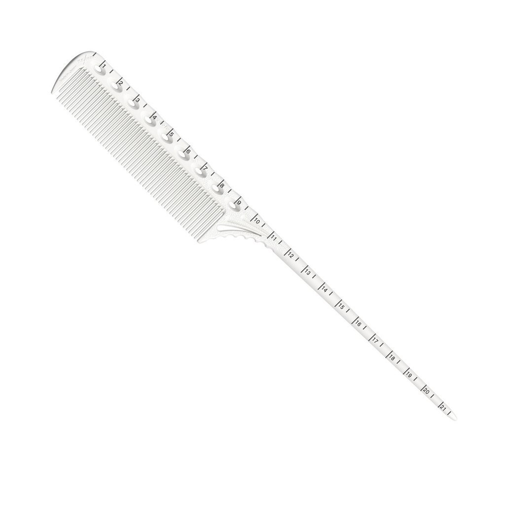 Гребінець з хвостиком Y.S. Park, 218 мм (YS-G07 White)