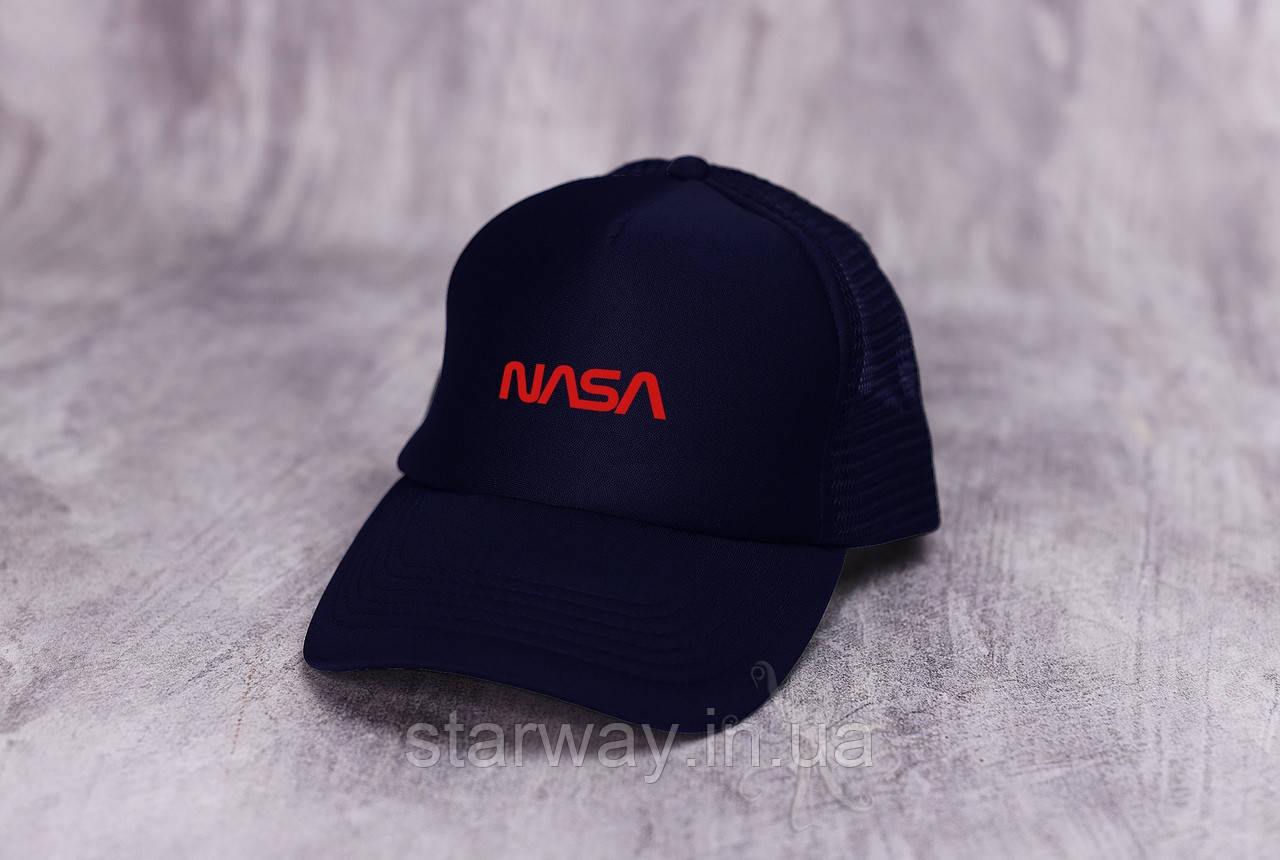 Кепка тракер nasa red logo | наса