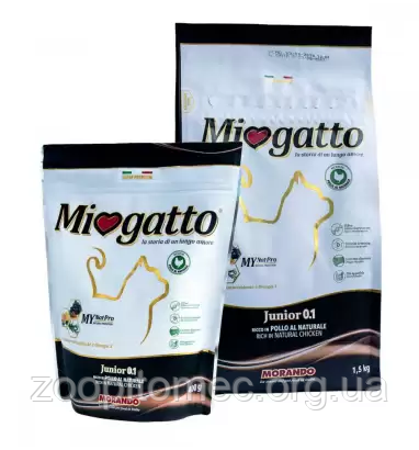 Сухий корм для кошенят Morando MioGatto (Морандо Миогатто) Junior with Chicken з куркою, 400 г