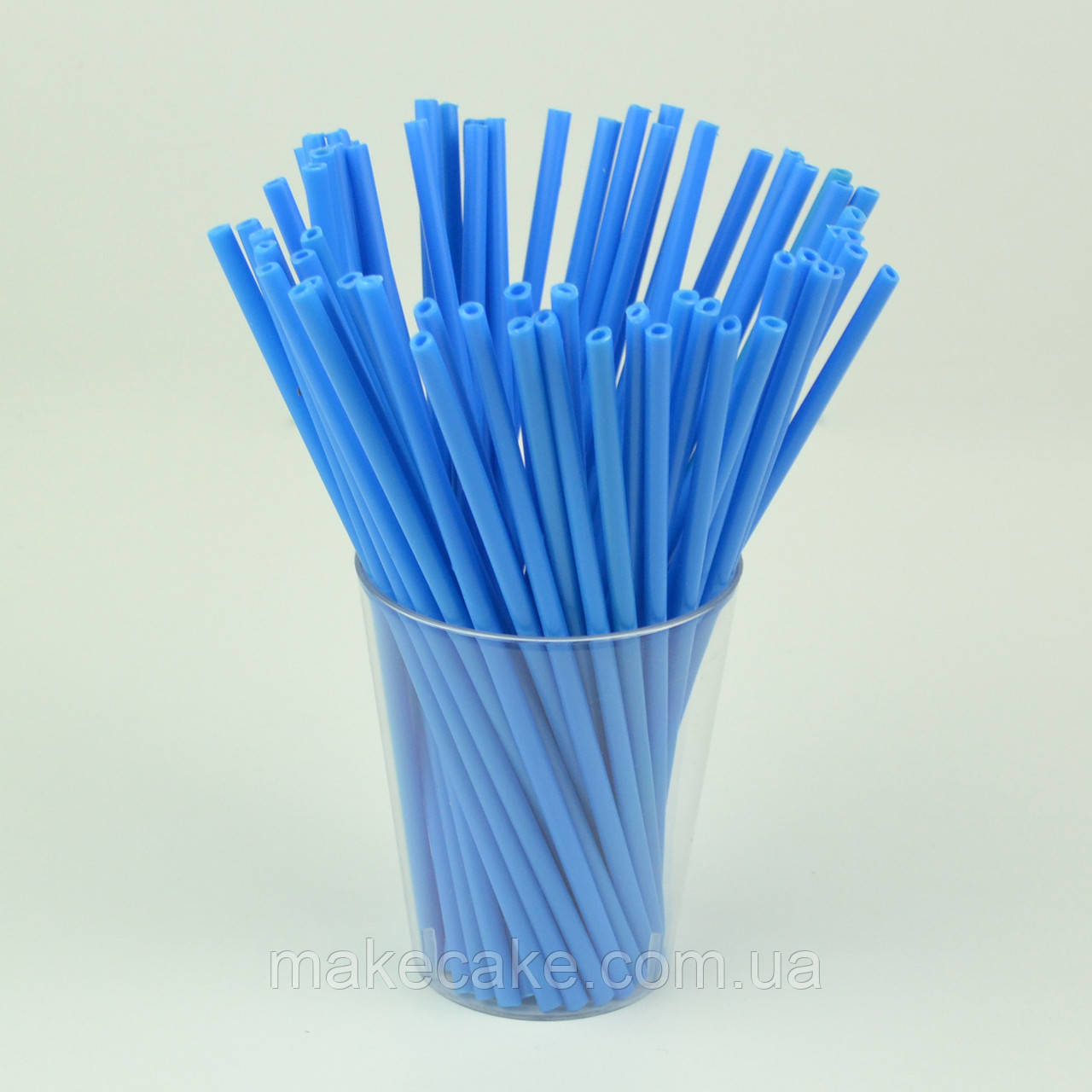 Палички для кейк-попсів пластикові Сині 15 см 50 шт.
