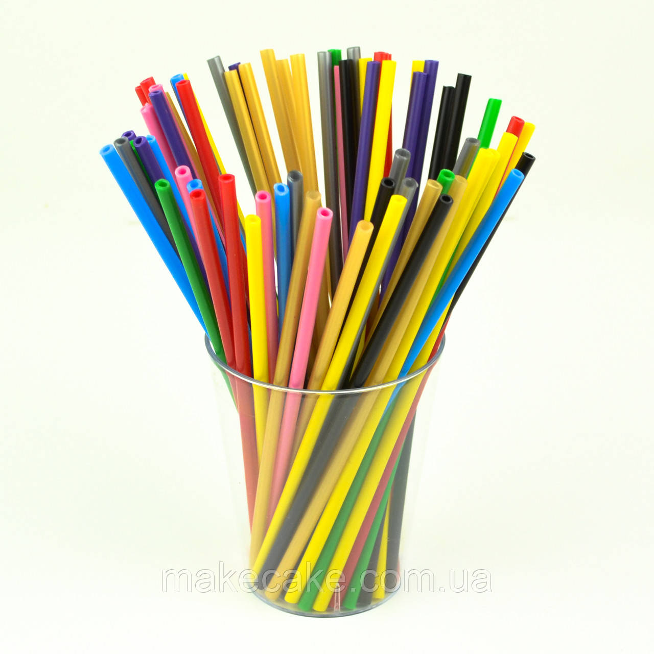 Палички для кейк-попсів пластикові Різнобарвні 15 см 50 шт.