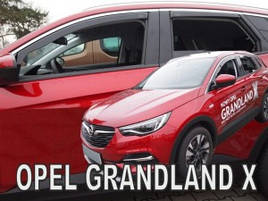 Дефлектори вікон (вітровики) OPEL GRANDLAND X 5D 2017+ (HEKO)
