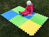Дитячий ігровий килимок-пазл (мат татамі, ластівчин хвіст) OBABY 50см х 50см товщина 10мм (FI-0133), фото 8