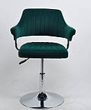 Крісло перукаря Джеф JEFF CH - BASE чорний оксамит, фото 5