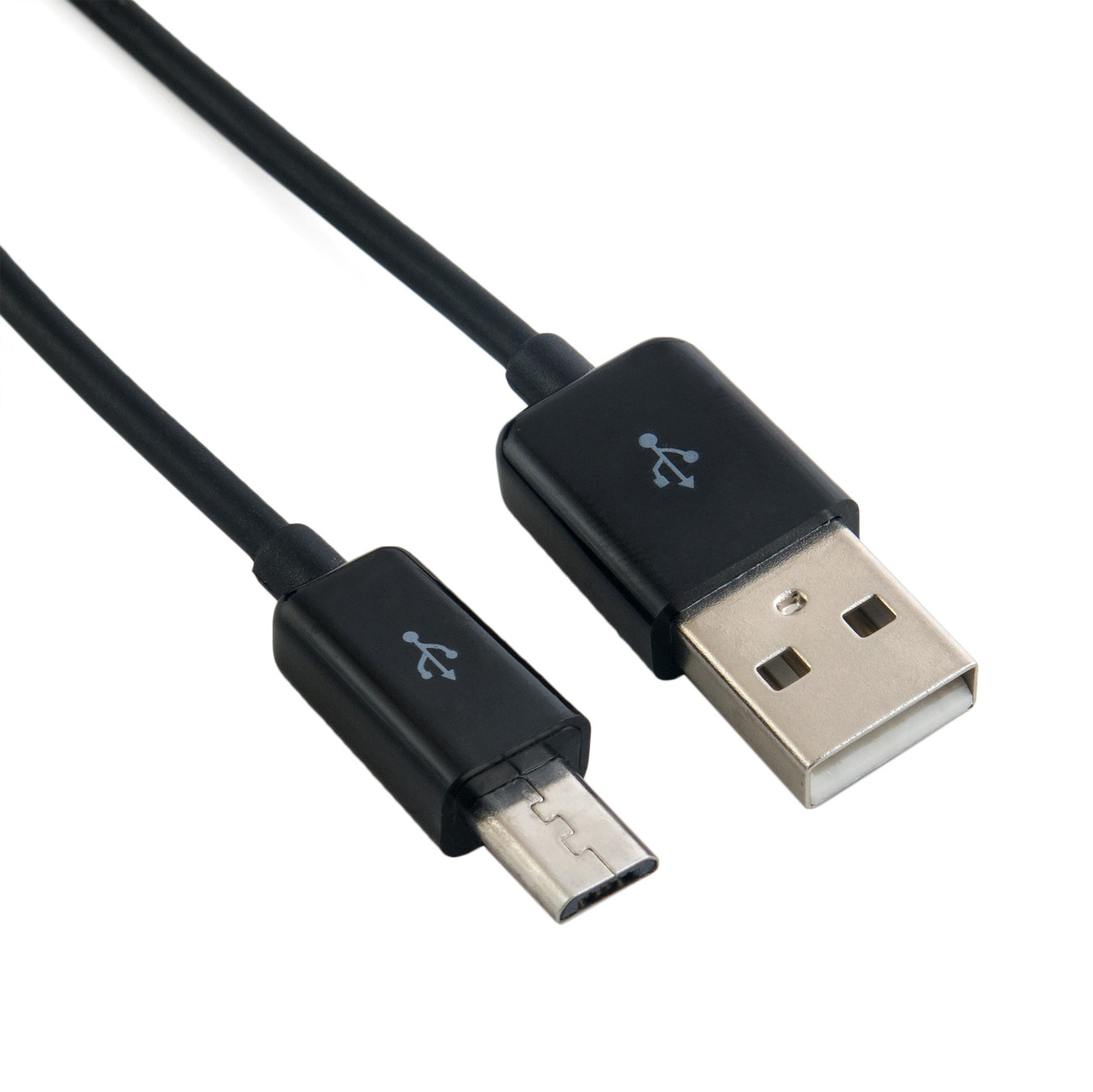 Кабель USB micro - USB до мобільного телефону подовжений 7 мм Black