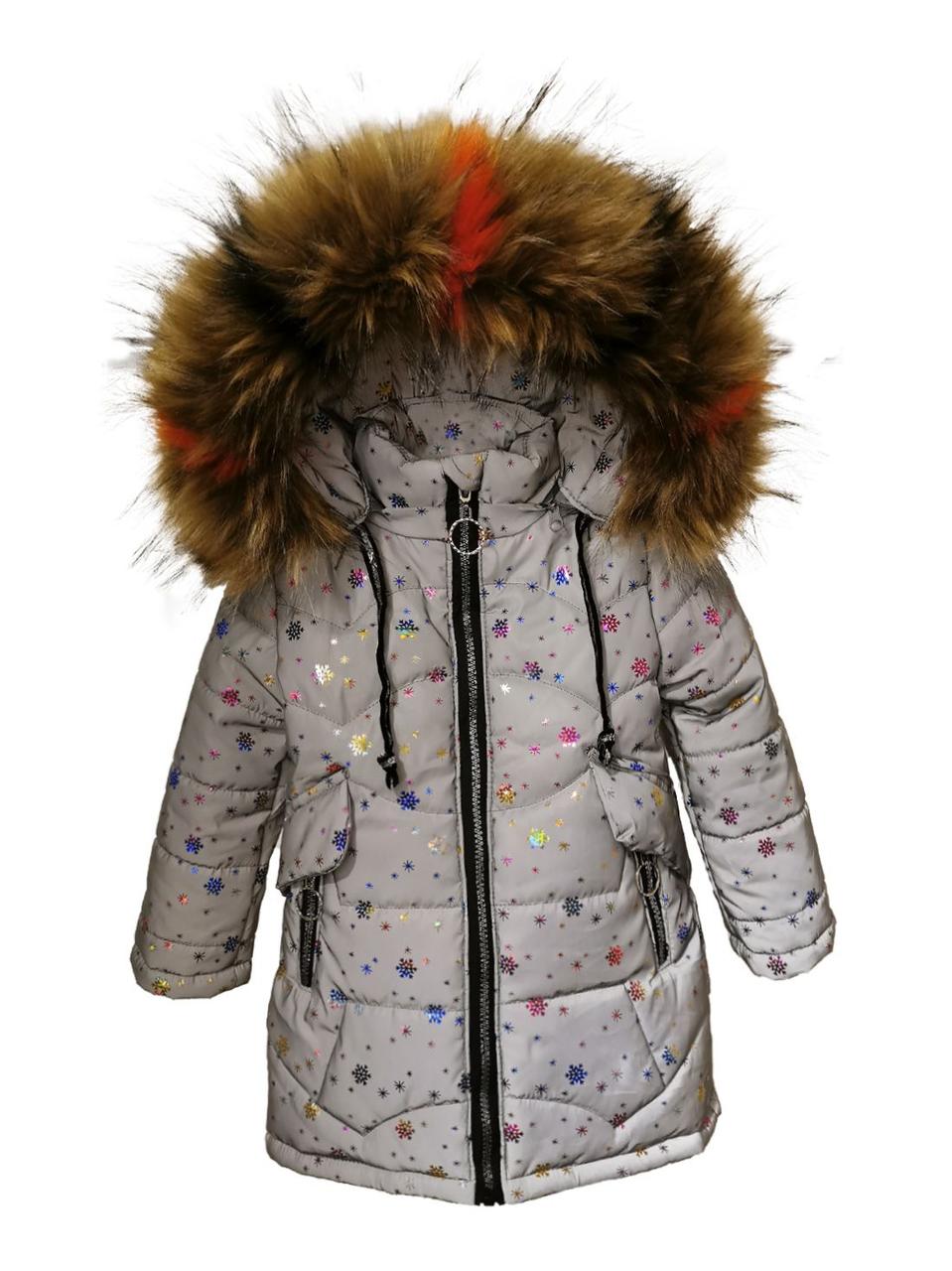 Зимова тепла куртка для дівчинки  74-92р