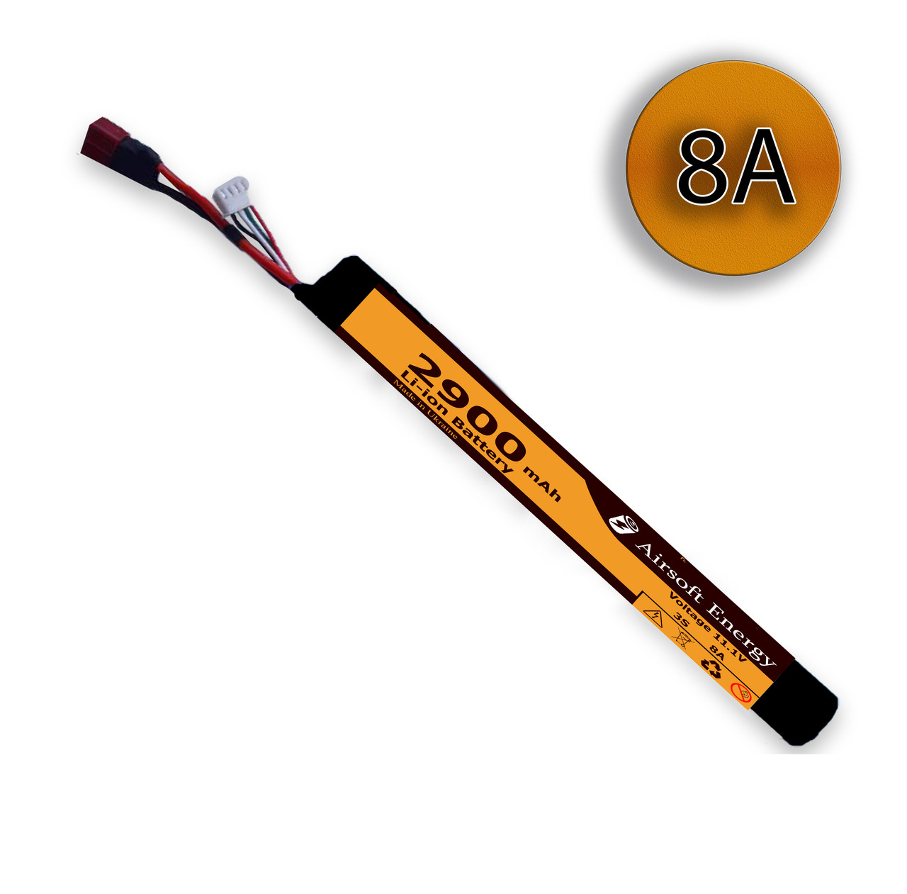 Акумулятор Li-Ion 11,1 V 2900 mAh 8А тип АК "Ковбаса", фото 1