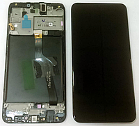 Оригинальный дисплей (модуль) + сенсор с рамкой Samsung Galaxy A10 A105F A105FN A105G A105M черный, сервисный