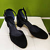 STTOPA Розміри 36-44. Босоніжки великих розмірів шкіряні. Каблук 6,5 см. 154-3644-65-1 Чорні, фото 2