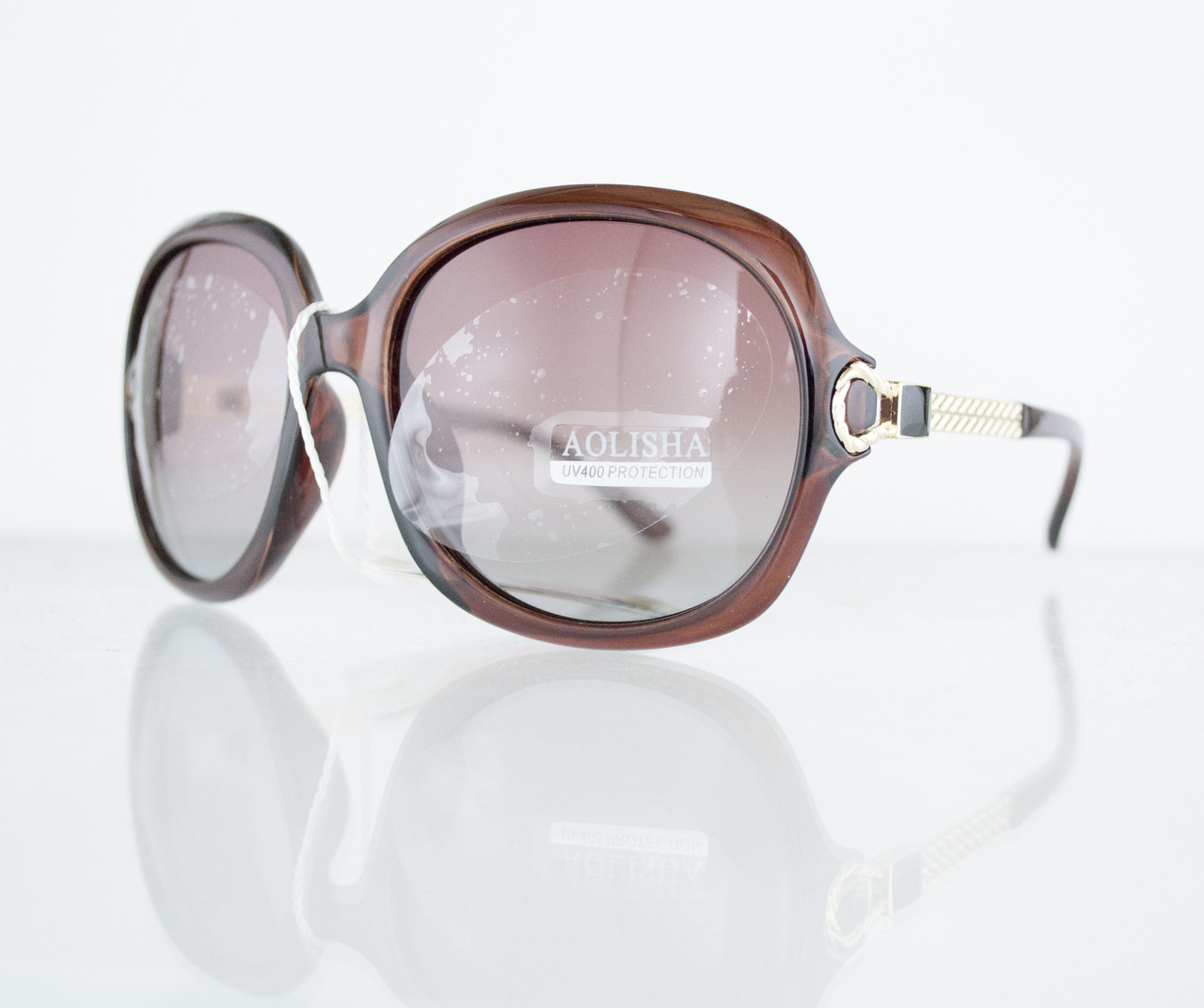 Окуляри жіночі сонцезахисні поляризаційні - Коричневі - 1543