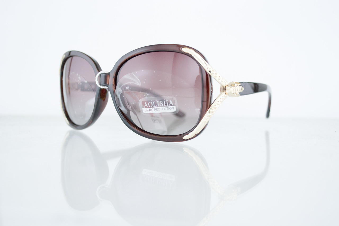 Окуляри жіночі сонцезахисні поляризаційні - Коричневі - 1561