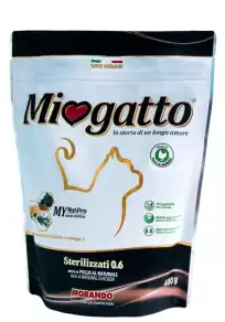 Сухий корм для стерилізованих кішок Morando MioGatto (Морандо Миогатто) Sterilised with Chicken з куркою, 400 г