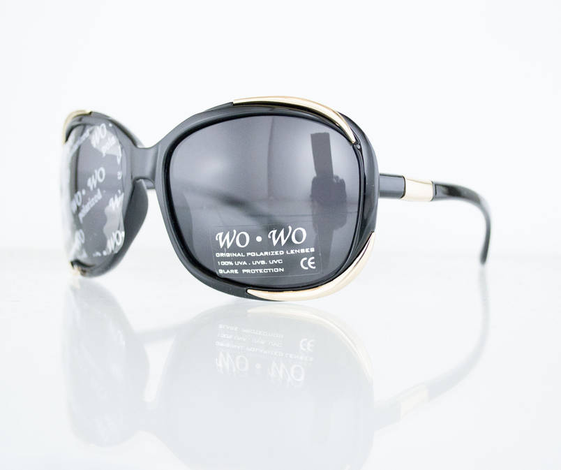 Окуляри жіночі сонцезахисні поляризаційні - Чорні - 8140, фото 1