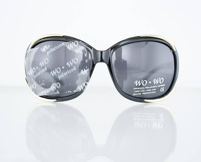 Окуляри жіночі сонцезахисні поляризаційні - Чорні - 8140, фото 2