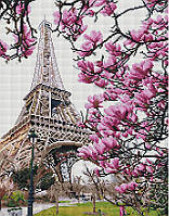 Алмазна мозаїка "Цвітіння в Парижі" BrushMe 40x50см GF3861